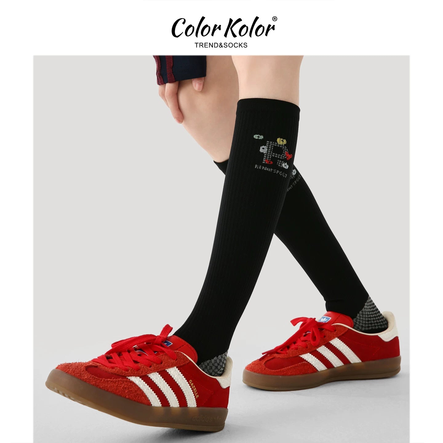 Pressure socks sports calf socks black slimming miu white fitness yoga cycling compression long socks for women
