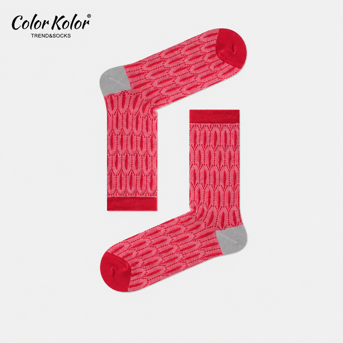 Retro Peacock Jacquard Mid-Calf Socks