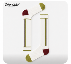 Striped Towel-Bottom Compression Socks