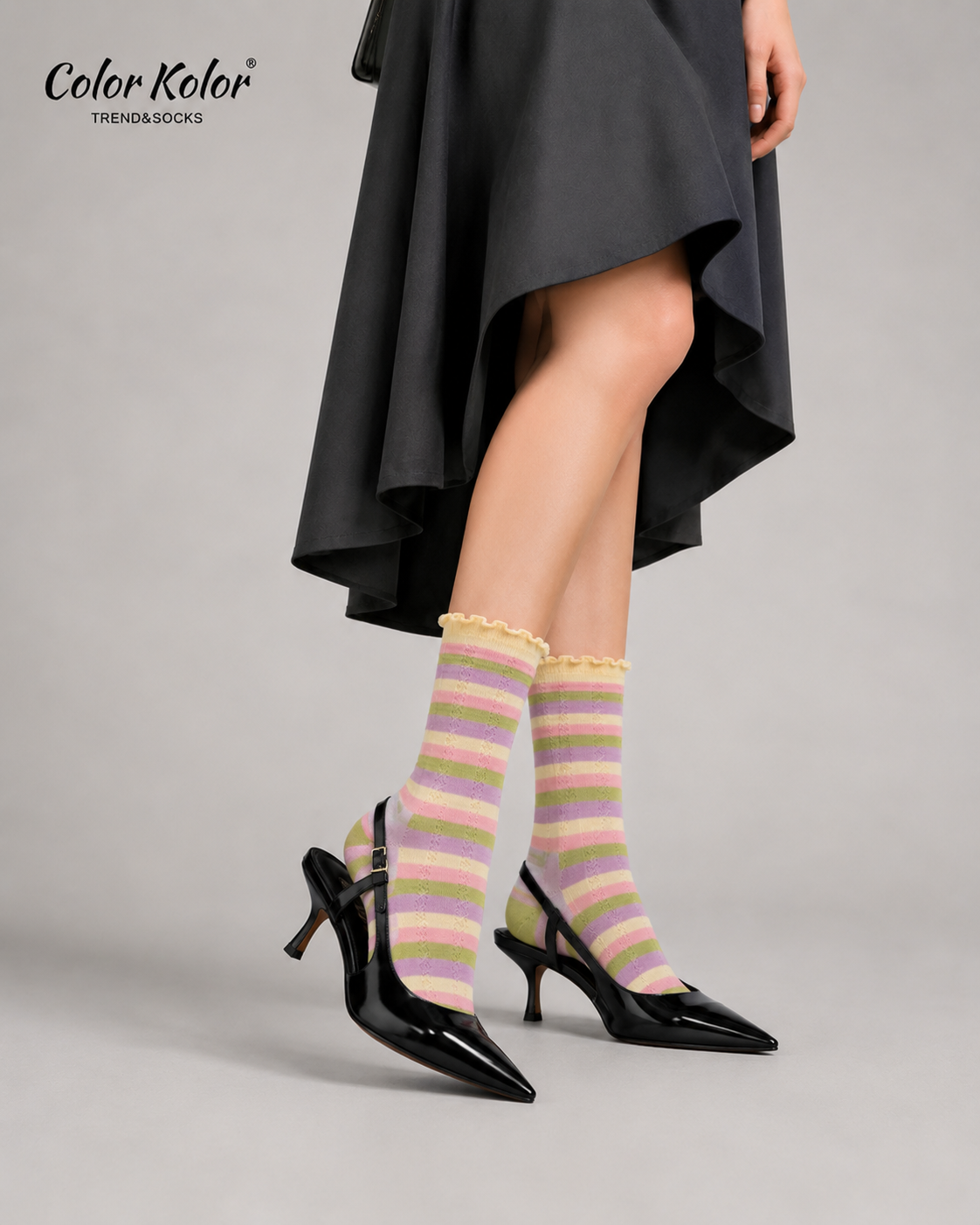 Summer thin dopamine socks for women mid-calf socks for girls sweet fungus lace breathable socks with sandals