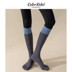 Pilates Grip Split-Toe Calf Socks
