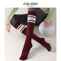 Pilates Non-Slip Split-Toe Calf Socks