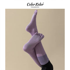 Pilates Grip Split-Toe Calf Socks