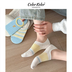 Non-Slip Letter P Low-Cut Socks