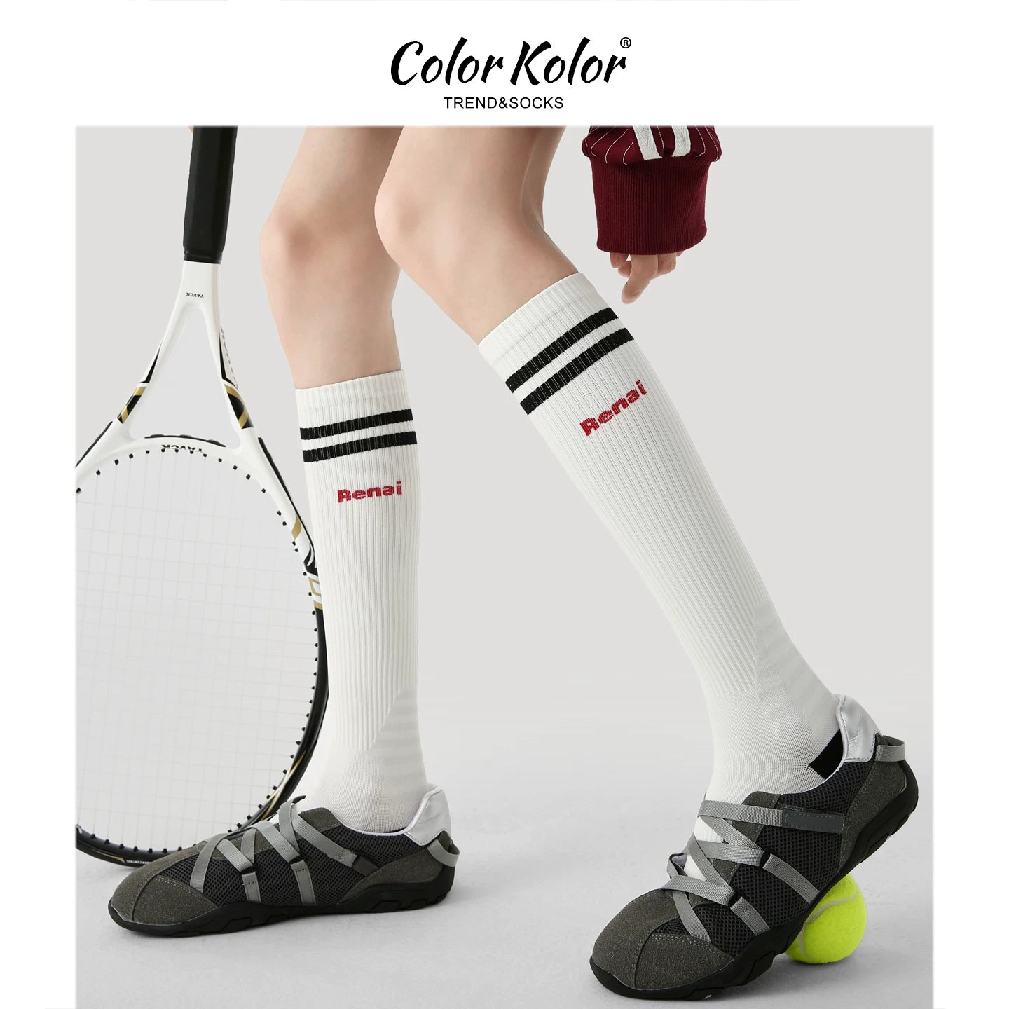 Pressure socks sports calf socks black slimming miu white fitness yoga cycling compression long socks for women