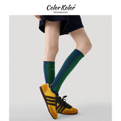 Contrast Stripe Fitness Calf Socks