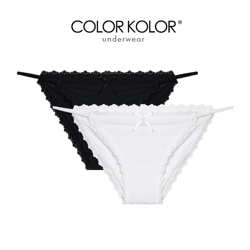 Ice Silk Lace Low-Waist Briefs