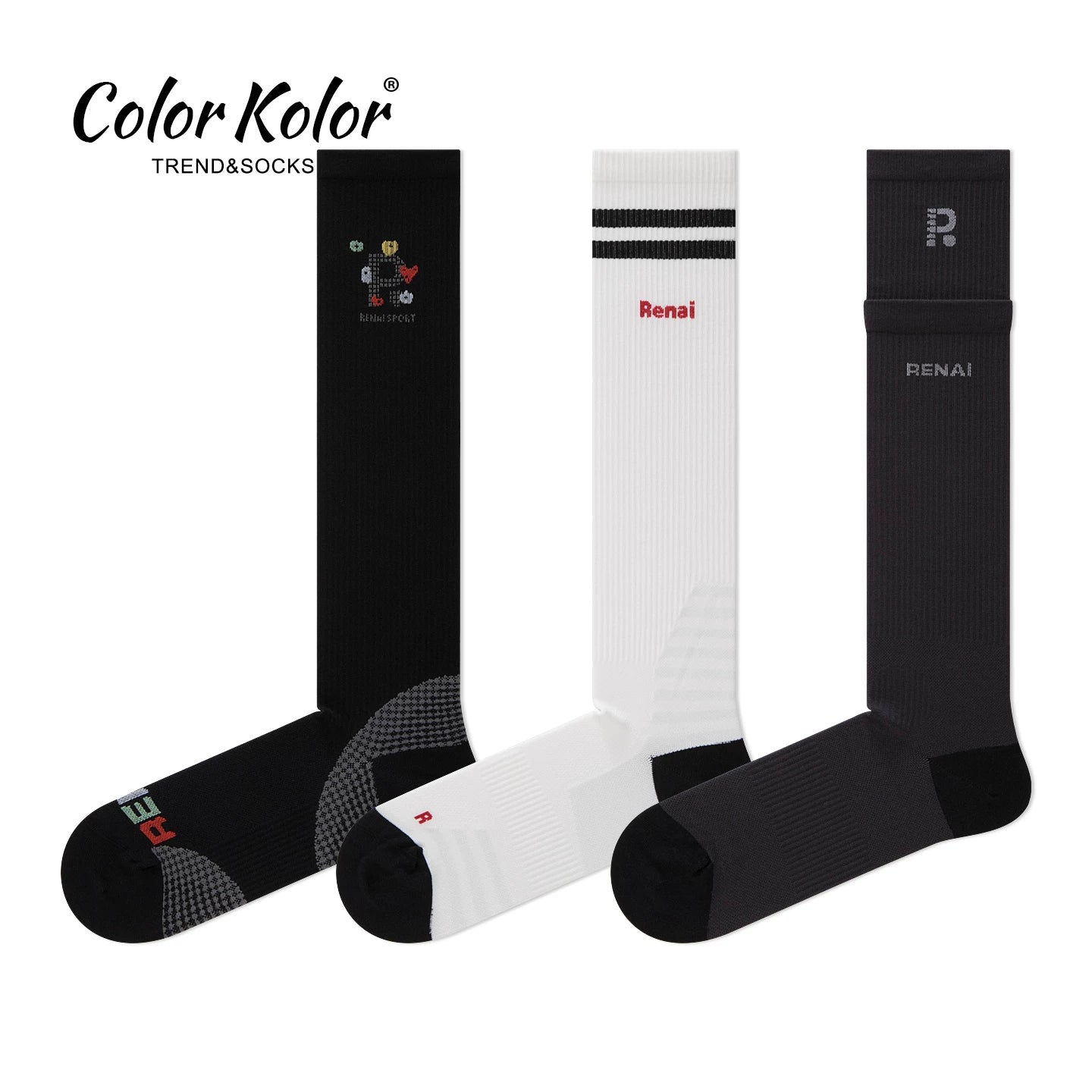 Pressure socks sports calf socks black slimming miu white fitness yoga cycling compression long socks for women