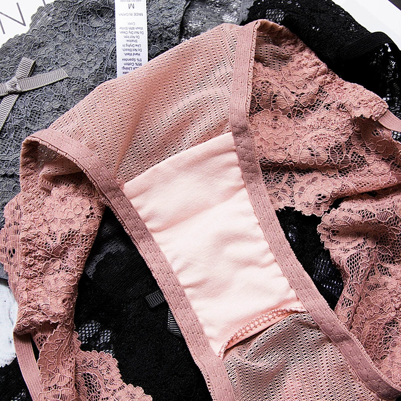 Women’s Black Lace G-String