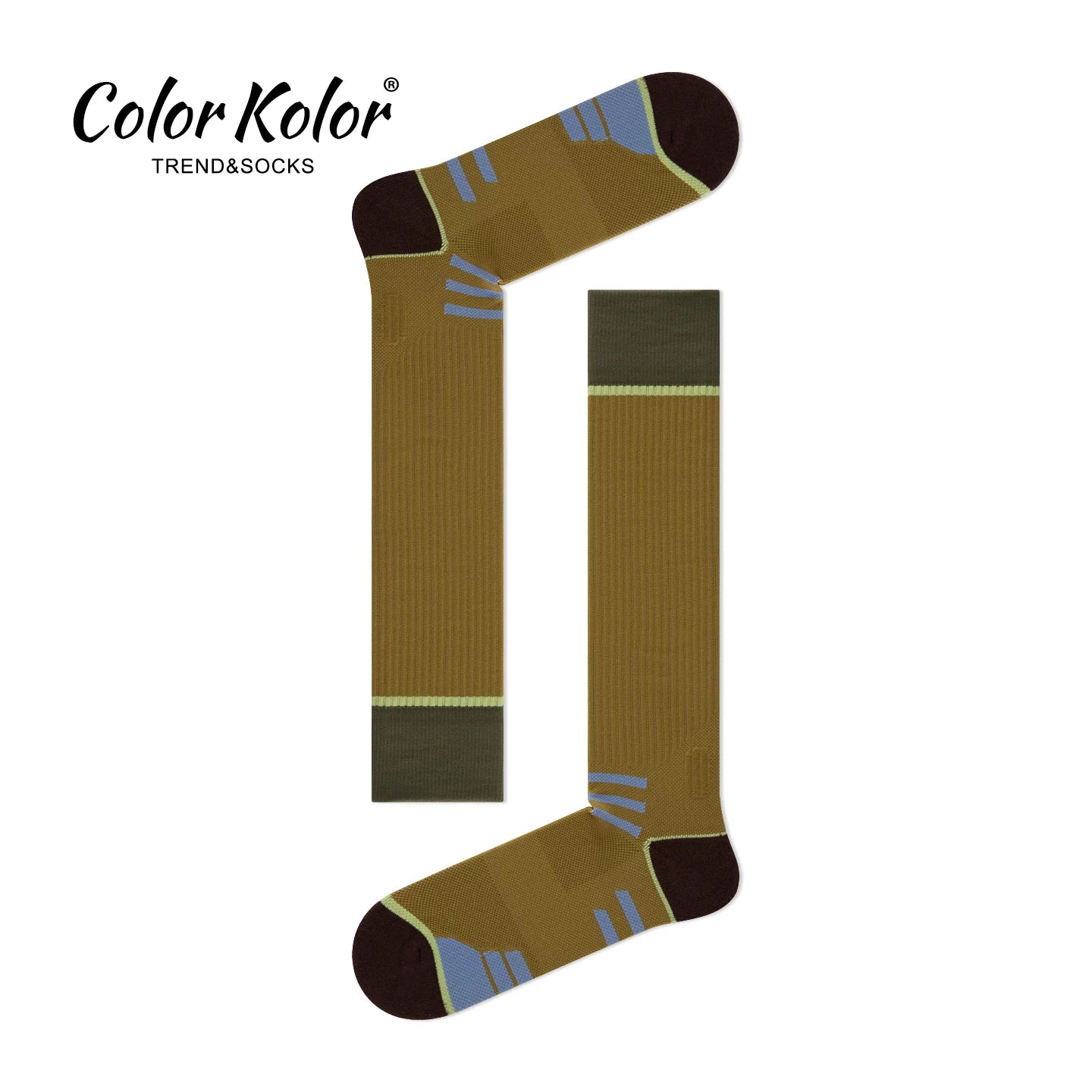 Professional compression socks calf socks for women ginger towel bottom skipping sports socks fitness threaded compression long socks