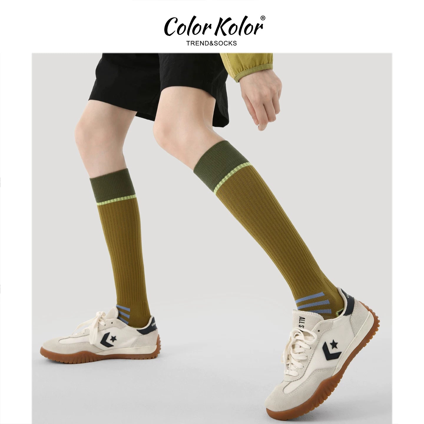 Professional compression socks calf socks for women ginger towel bottom skipping sports socks fitness threaded compression long socks