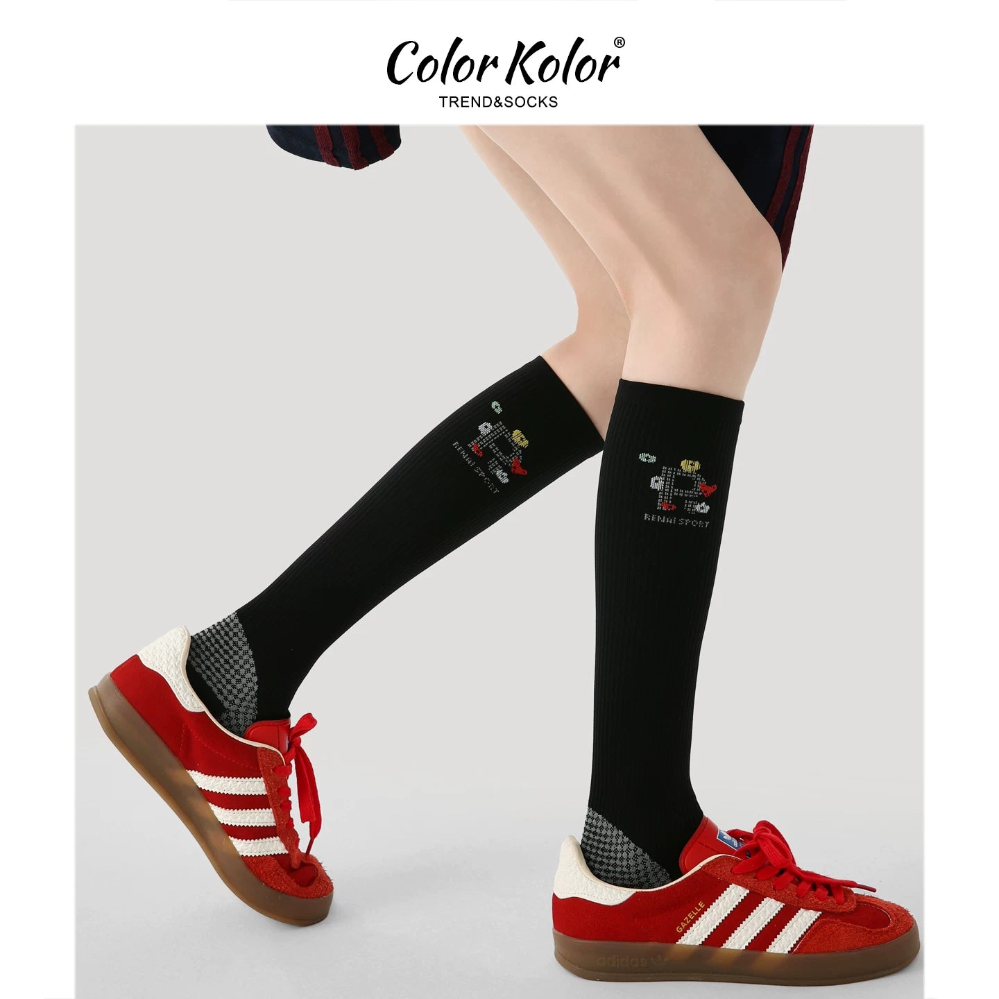Pressure socks sports calf socks black slimming miu white fitness yoga cycling compression long socks for women
