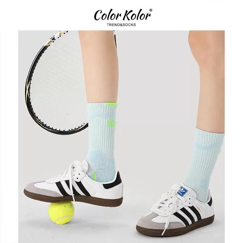 Shock-Absorbing Tennis Mid-Calf Socks