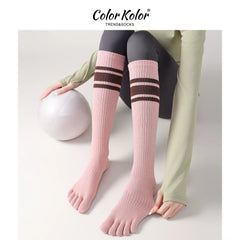 Pilates Non-Slip Split-Toe Calf Socks