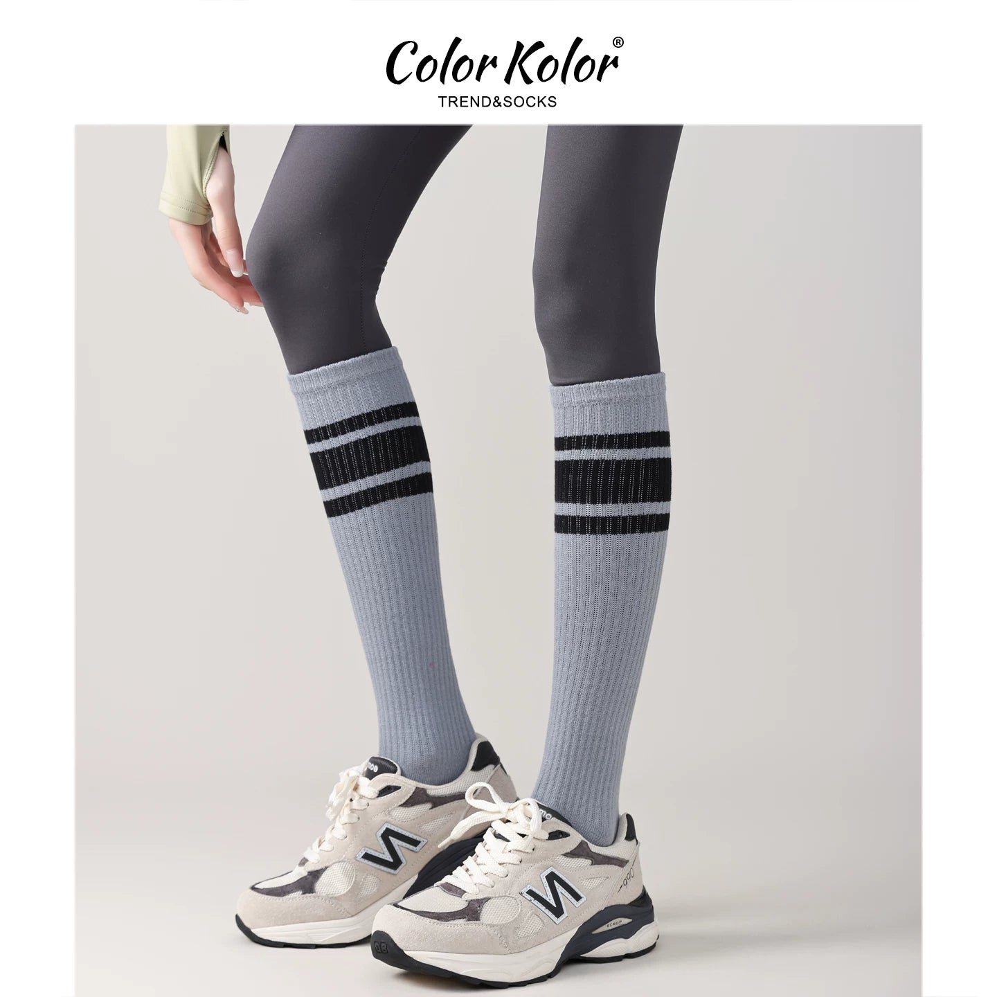 Pilates Non-Slip Split-Toe Calf Socks