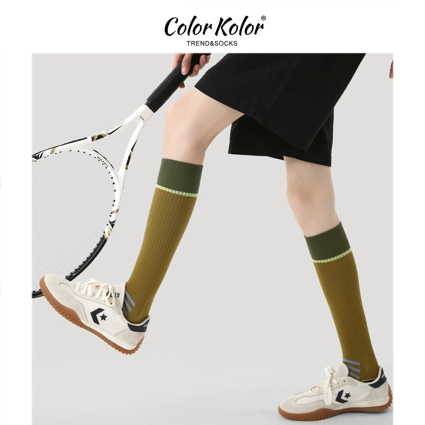 Professional compression socks calf socks for women ginger towel bottom skipping sports socks fitness threaded compression long socks