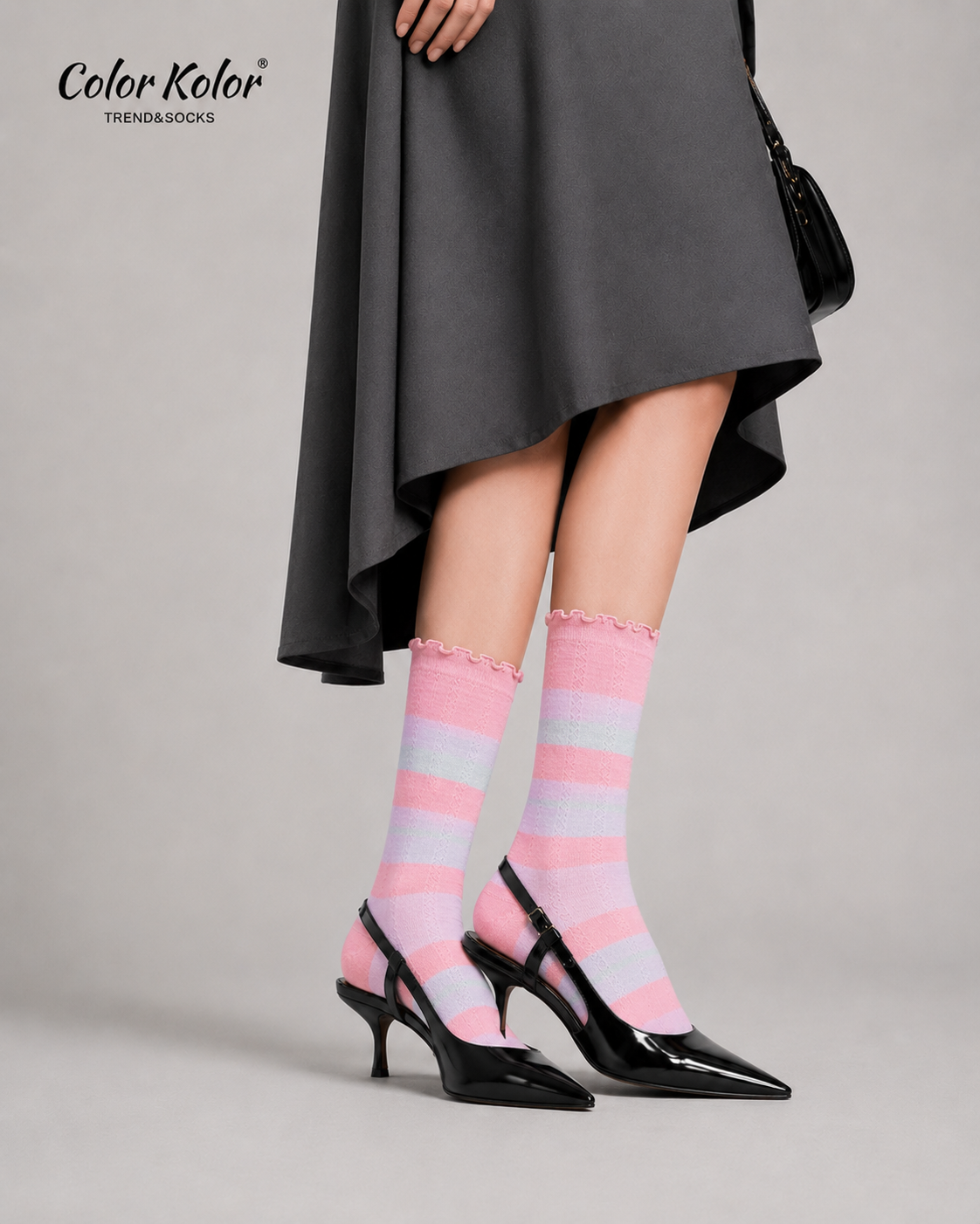 Summer thin dopamine socks for women mid-calf socks for girls sweet fungus lace breathable socks with sandals