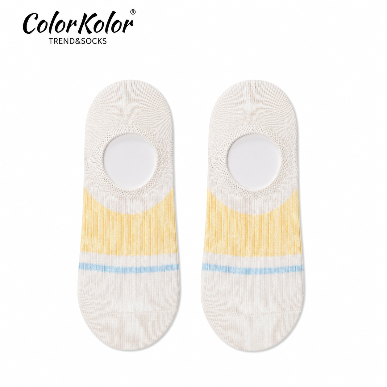 Non-Slip Letter P Low-Cut Socks